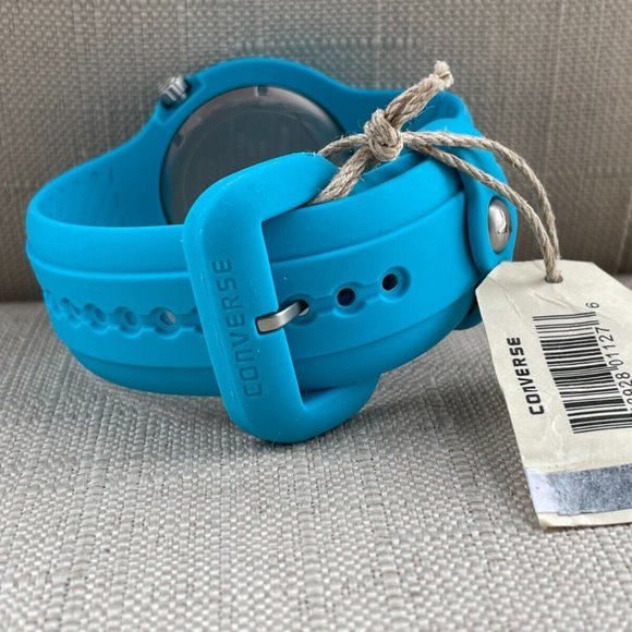 Converse Wristwatch Blue Rubber Band sport Analog Quarts unisex Watch $75 - Picture 12 of 12